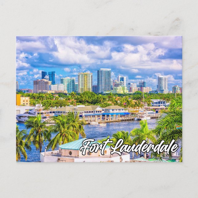 Hello From Fort Lauderdale, Florida, USA Postcard (Front)