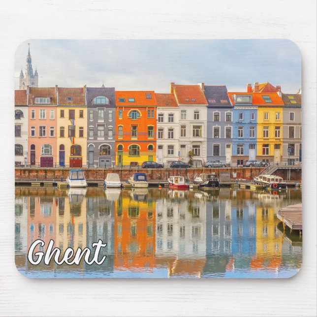 Hello From Ghent, Belgium Mouse Pad (Front)