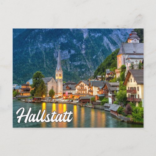 Hello From Hallstatt Austria Postcard