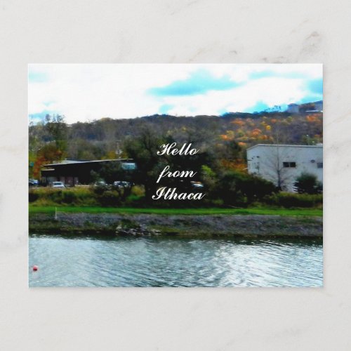 HELLO FROM ITHACA postcard