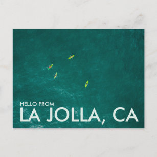 Hello From La Jolla, San Diego  Postcard