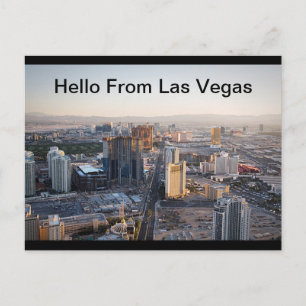 Hello From Las Vegas Strip Postcard