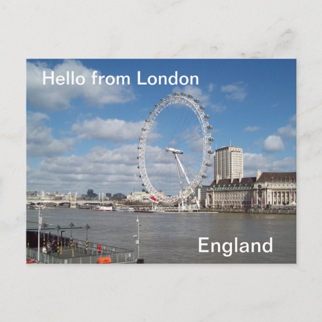 Hello from London Postcard (Front)