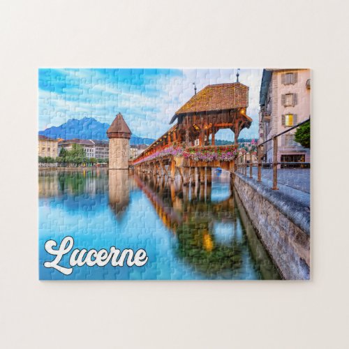 Hello From Lucerne Switzerland Jigsaw Puzzle