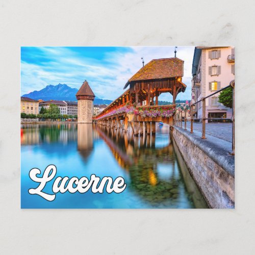 Hello From Lucerne Switzerland Postcard