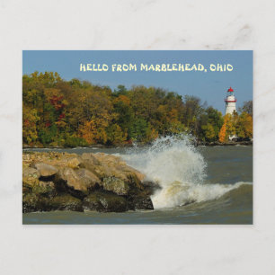 HELLO FROM MARBLEHEAD, OHIO POSTCARD