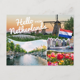 Hello from Netherlands Postcard