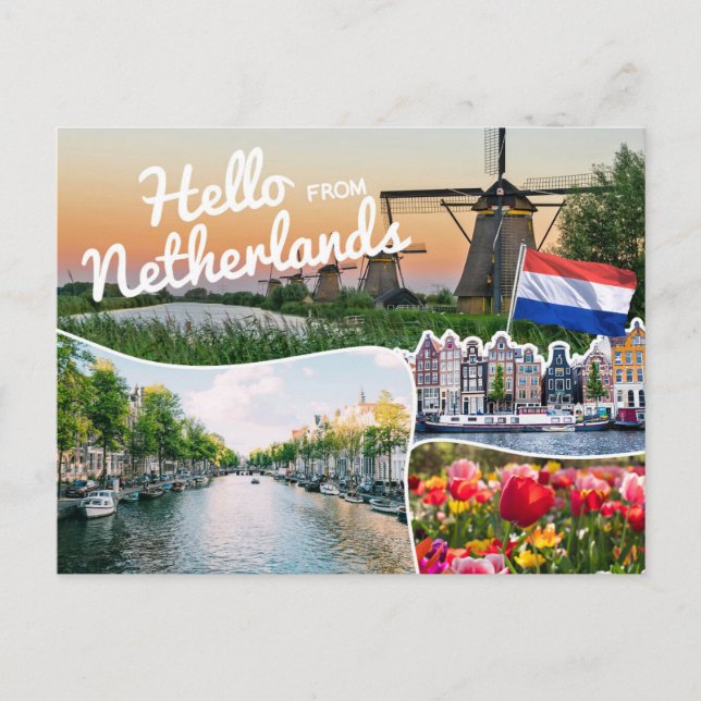 Hello from Netherlands Postcard (Front)