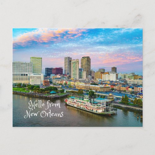 Hello from New Orleans City View  Postcard
