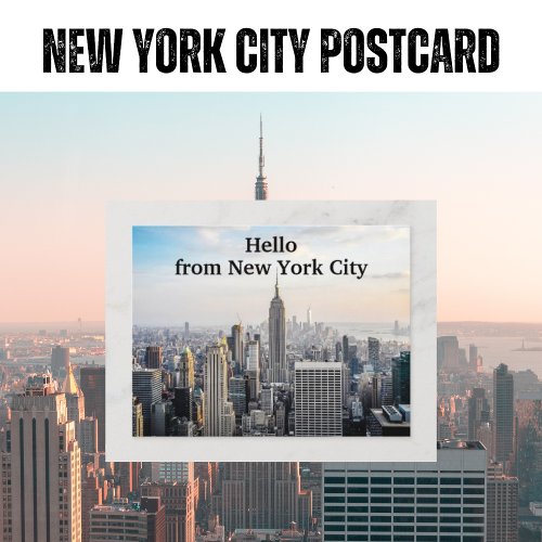 Hello from New York City Postcard