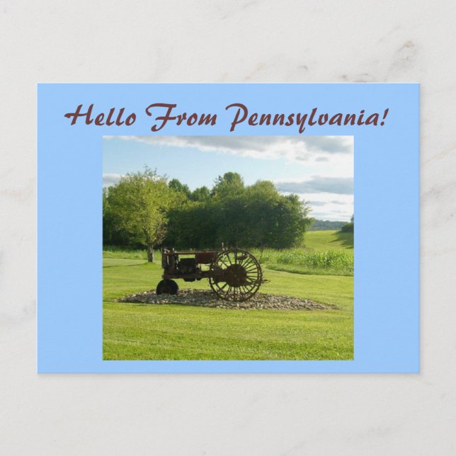 Hello From Pennsylvania! Postcard (Front)
