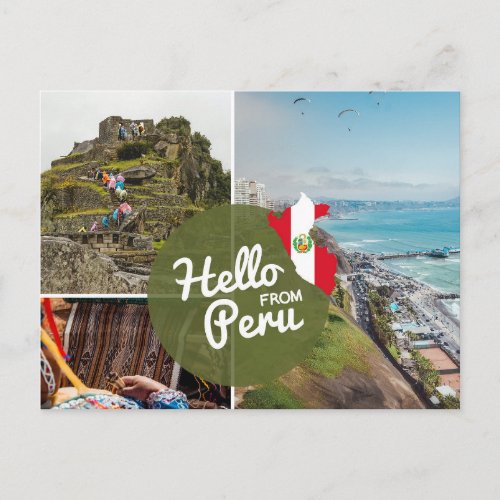 Hello from Peru Postcard