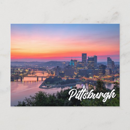 Hello From Pittsburgh Pennsylvania Postcard