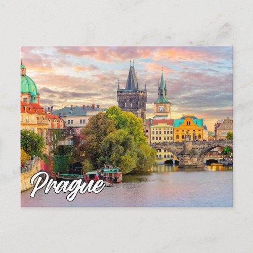 Hello From Prague Czech Republic Postcard