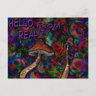Hello from reality postcard