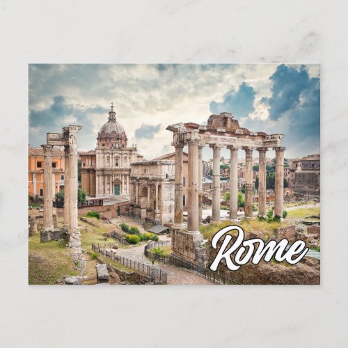Hello From Rome Italy Postcard