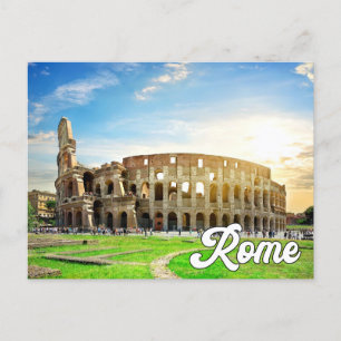 Hello From Rome, Italy Postcard
