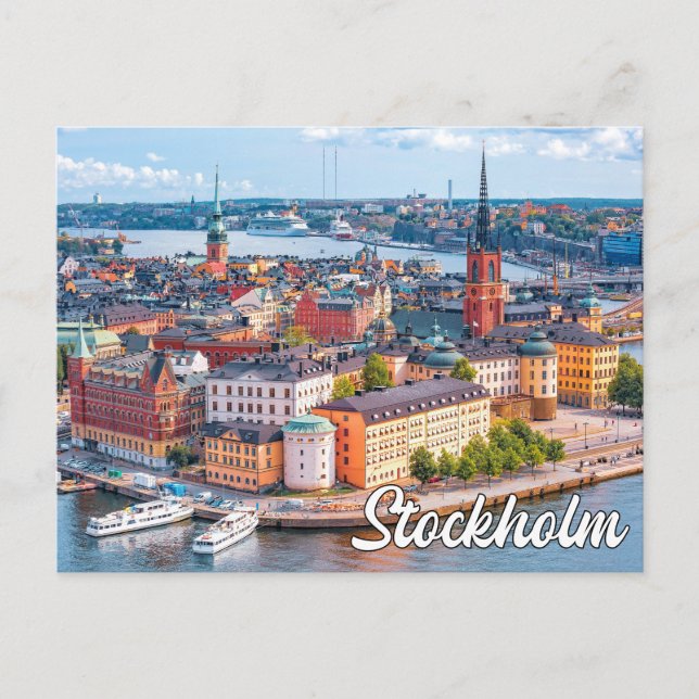 Hello From Stockholm, Sweden Postcard (Front)