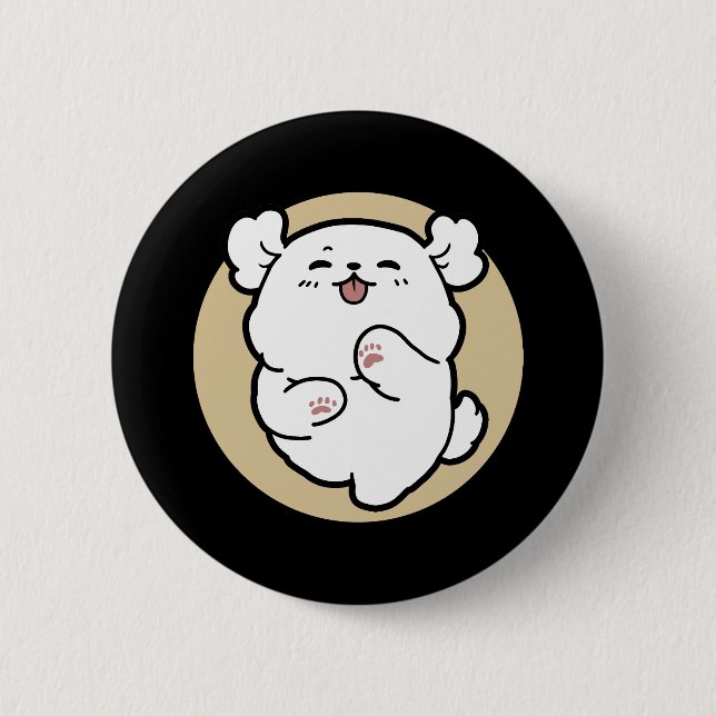 Hello from the Barked Side Button (Front)