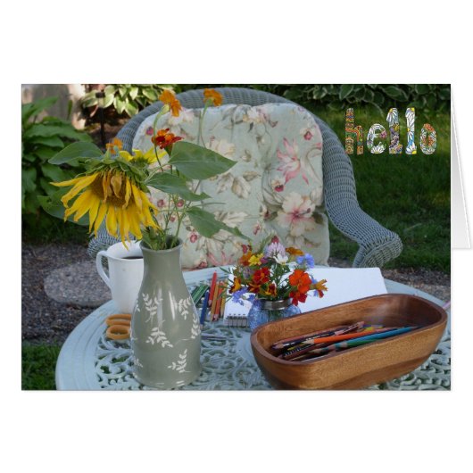 Hello from the Garden Cards (Front Horizontal)