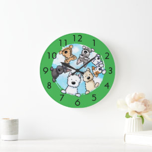 Hello From The Happy Side Large Clock