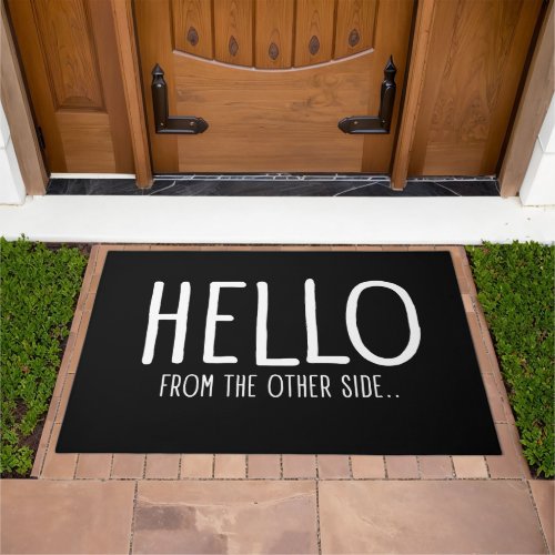 Hello from the other side door mat