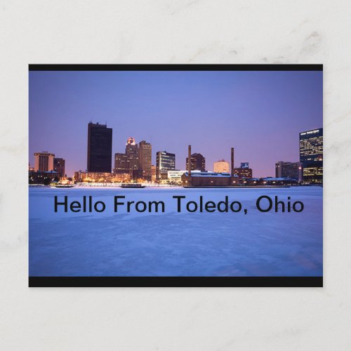 Hello From Toledo Ohio Postcard