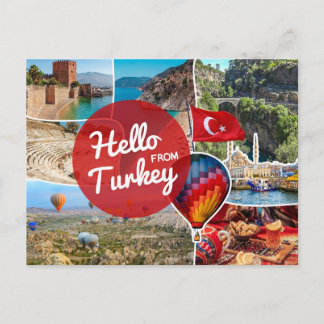 Hello from Turkey Postcard