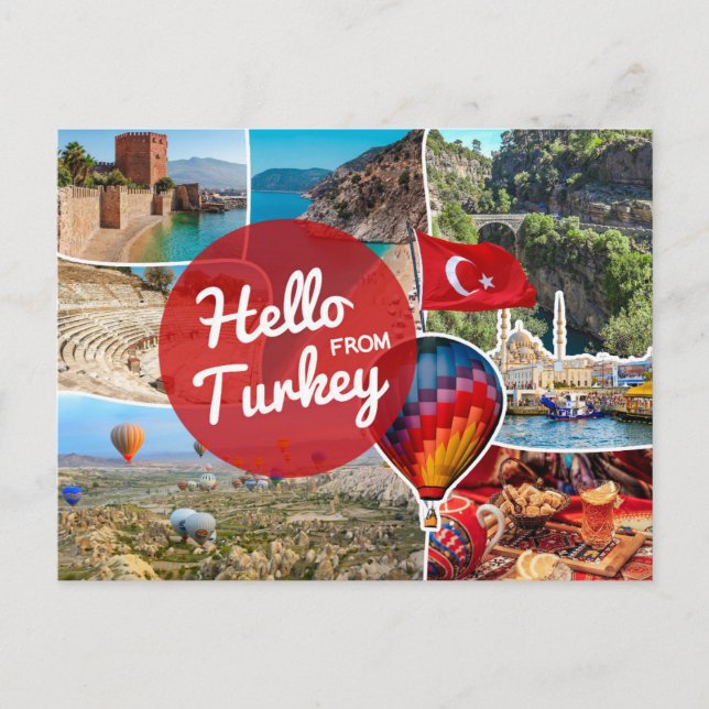 Hello from Turkey Postcard (Front)