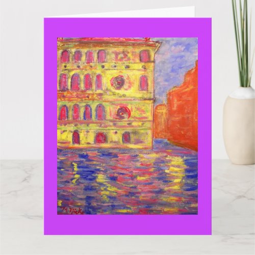 hello from venice italy card