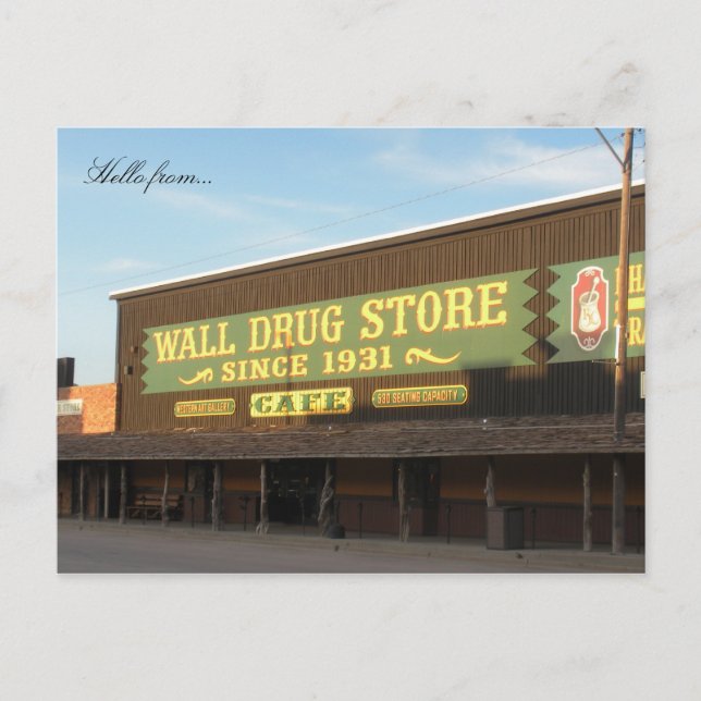 Hello from... Wall Drug Postcard (Front)