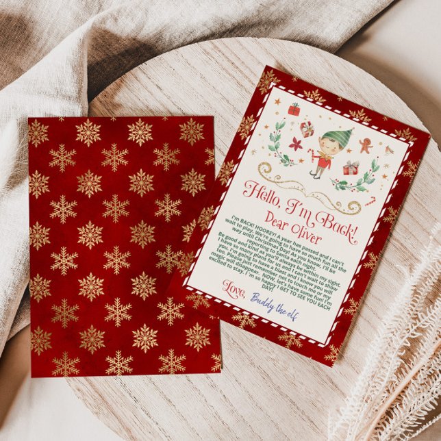 Hello from your elf letter card (Creator Uploaded)