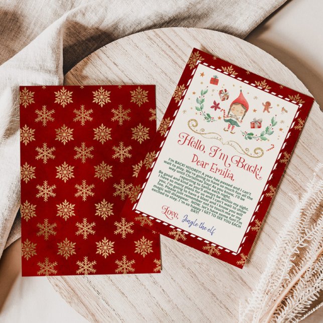 Hello from your elf letter card (Creator Uploaded)