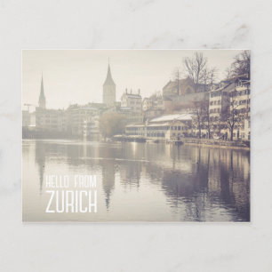 Hello from Zurich Postcard