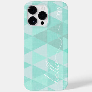 Hello Geometric Triangle Abstract Modern Art Case-Mate iPhone 14 Pro Max Case