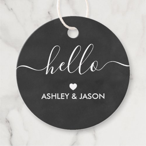 Hello Gift Tag All Occasion Gift Tags Chalkboard Favor Tags