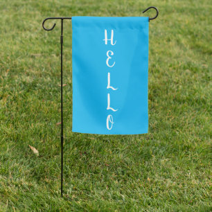 Hello Goodbye Garden Flag