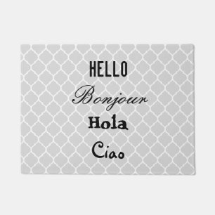 Hello Goodbye Language Doormat