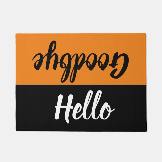 Hello, Goodbye Welcome Doormat (Front)