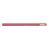 Hello Gorgeous | Coral Pink & White Pencil (Rotated 270)