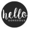 Hello Gorgeous Customizable Envelope Seal Sticker