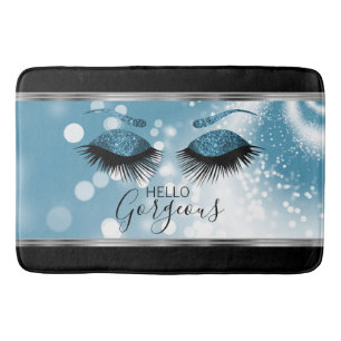 Hello Gorgeous Eyes - Blue Bath Mat