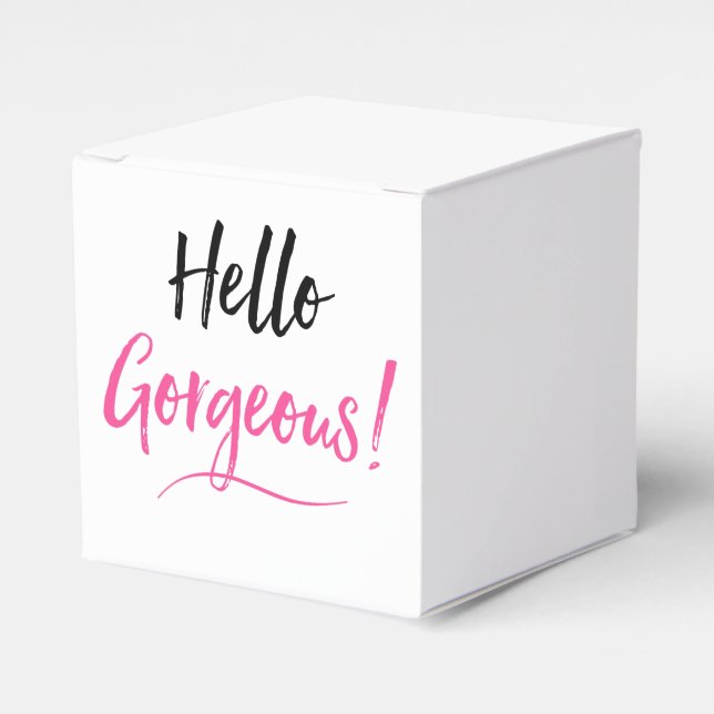 Hello Gorgeous! Favor Boxes (Front Side)