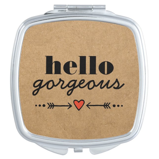 Hello Gorgeous - Rustic Flattering to Every Face Makeup Mirror (Front)