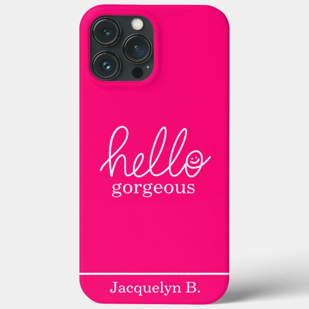 Hello Gorgeous Signature Case Mate iPhone Case Zazzle