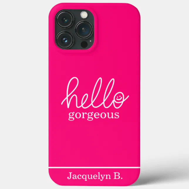 Hello Gorgeous Signature Case Mate iPhone Case Zazzle