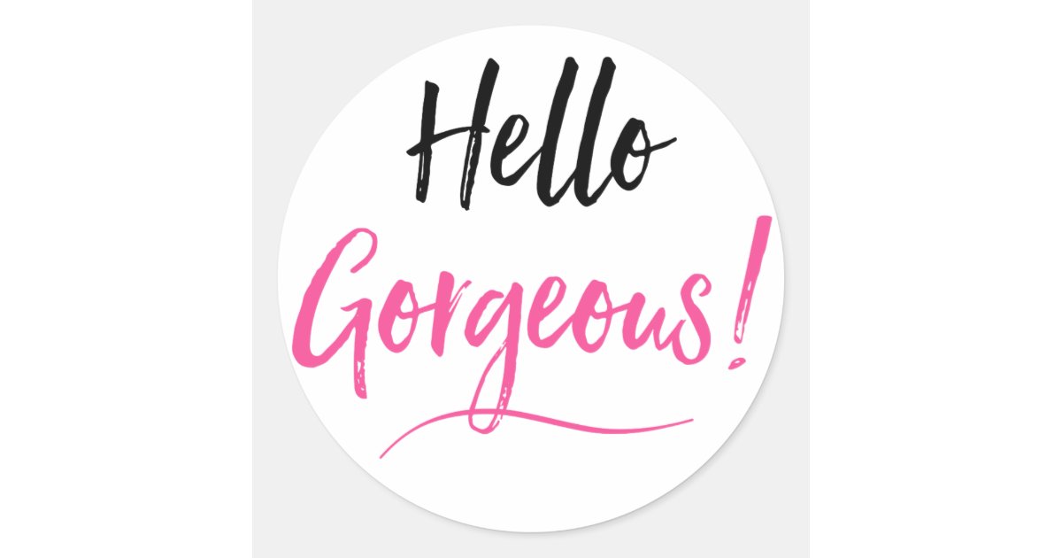 Hello Stickers Zazzle