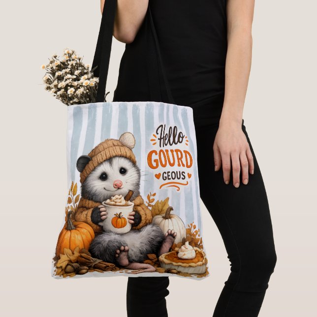 Hello gourd  geous tote bag (Close Up)