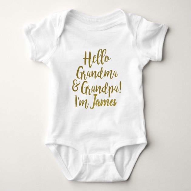 baby clothes with grandparent sayings