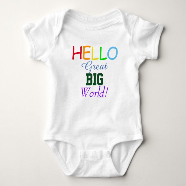 Hello Great Big World Rainbow Baby Shirt (Front)